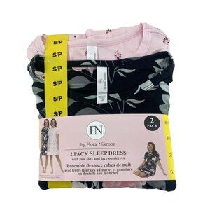 FN Flora Nikrooz Women's Sleep Dress Set | 2 Pieces | Floral | Small**NEW